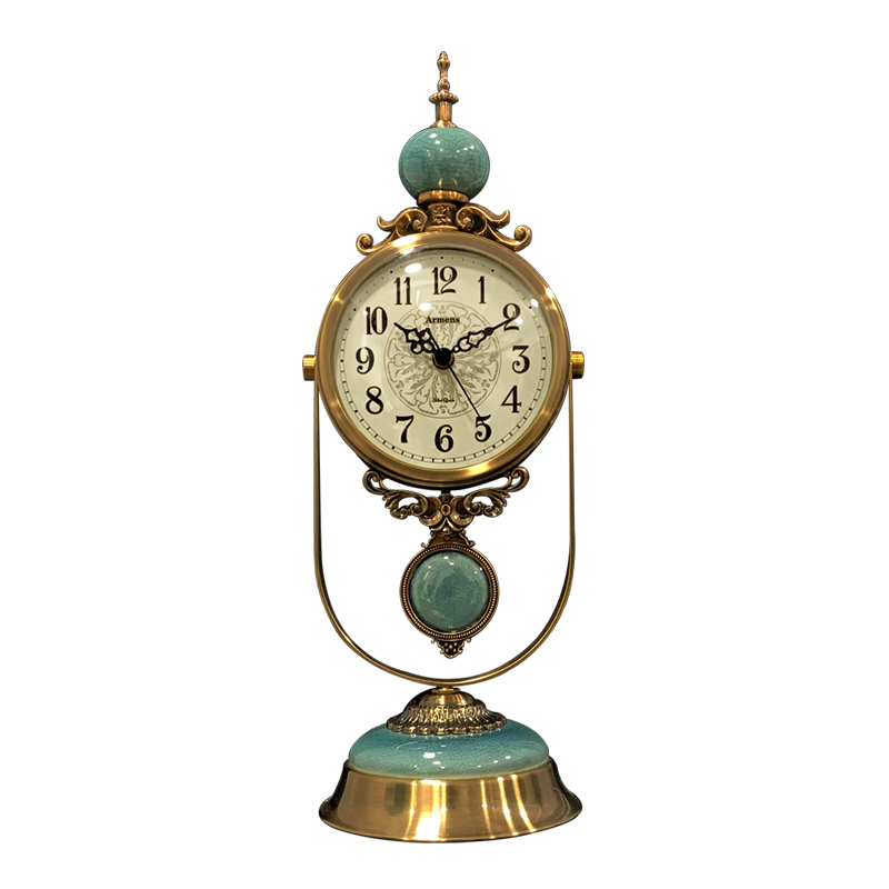 欧式复古座钟客厅时钟2025新款美式摆件台式钟表装饰摆钟桌面台钟