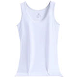 Хлопковый антибактериальный жилет, хлопковая майка без рукавов, облегающий крой, для маленькой груди