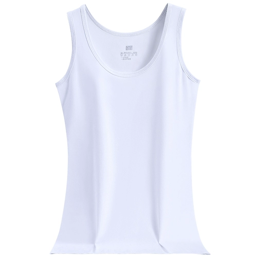 Хлопковый антибактериальный жилет, хлопковая майка без рукавов, облегающий крой, для маленькой груди