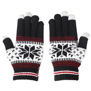 澄湖螺手套男冬新品触屏毛线分指手套女可爱保暖骑行潮流学生手套