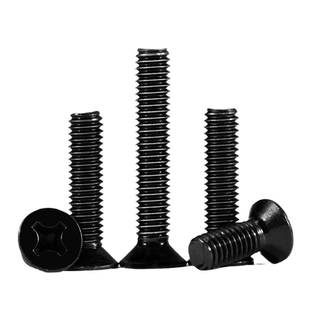 黑色304不锈钢平头螺丝十字沉头小螺丝钉螺钉大全M2M2.5M3M4M5M6