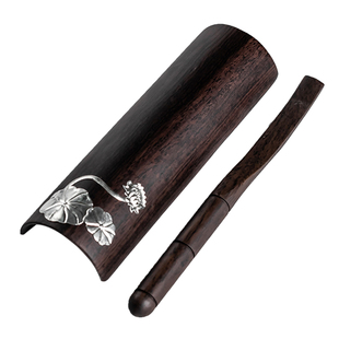 茶荷白瓷赏茶禅意陶瓷茶则茶道配件茶具茶碟复古风茶勺套装投茶器