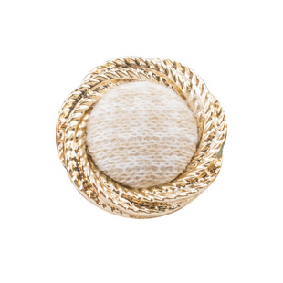 金属包布扣高档韩版上衣男女外套白搭毛呢大衣圆形千鸟格优质扣子