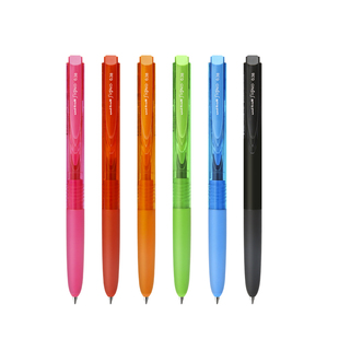 日本uni三菱铅笔UMN155按动中性笔学生考试用低阻尼k6笔黑红蓝色笔彩色笔记可换替芯uniball水笔0.38/0.5mm