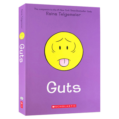 预售 英文原版 勇气 图像小说 Raina Telgemeier 漫画 Guts 成长的故事