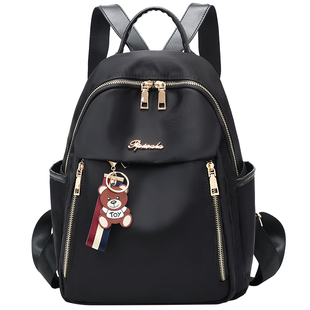 双肩包2025新款女时尚潮流双肩包包牛津布女士背包书包旅行大容量