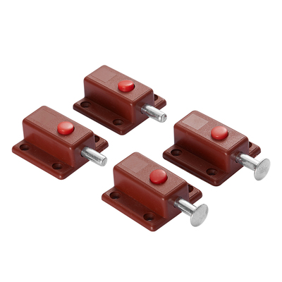 柜门塑料弹簧插销 自动按钮插销木门闩门插门销门锁 明装门栓锁扣