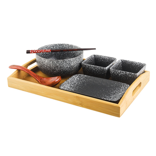 日式陶瓷泡面碗面馆专用碗一人食餐具拉面碗汤碗早餐碗碟套装家用