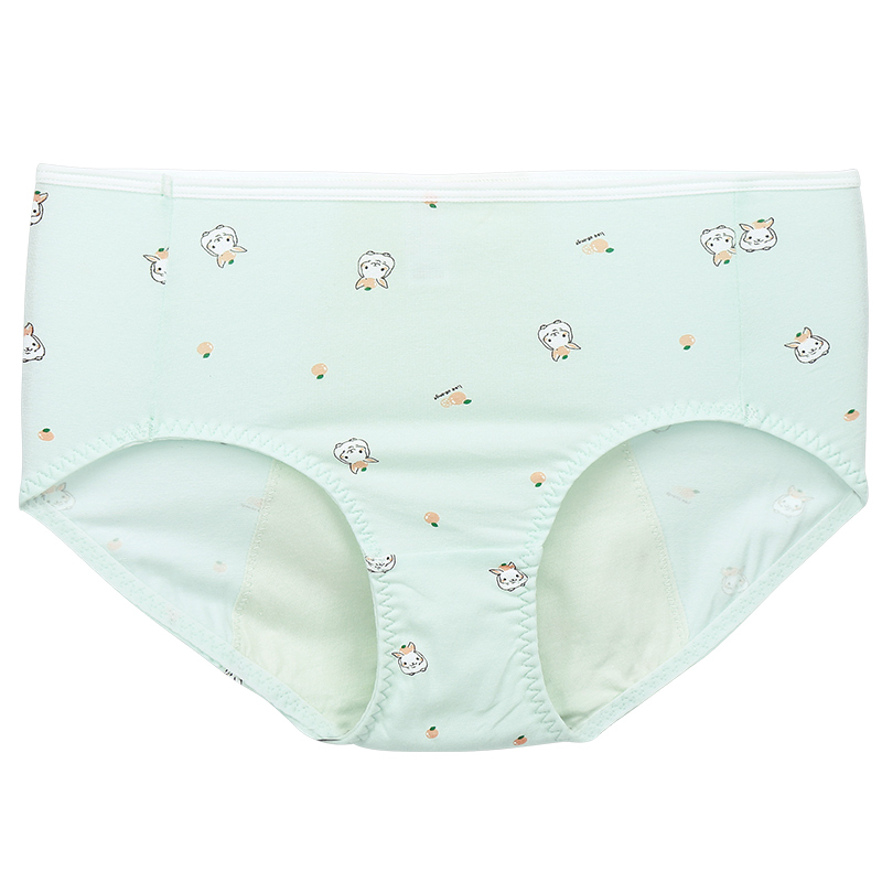 2條裝百伶百俐少女內(nèi)褲高中學(xué)生經(jīng)期防漏夜用生理期安全褲生理褲