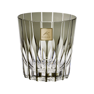 日本进口KAGAMI万华镜手工洋酒杯水晶玻璃江户切子星芒威士忌酒杯