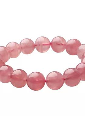 卓江珠宝天然粉水晶马达加斯加粉晶手串转运彩宝手链饰品礼物甜美