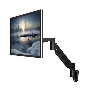 百维视壁挂显示器支架气动升降伸缩机械臂墙上旋转伸缩萤幕VESA