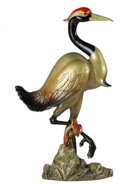 彩绘灵芝门厅仙鹤乔迁开业礼品