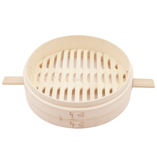 双柄竹蒸笼家用小蒸笼蒸屉小号蒸锅笼屉竹制竹小笼包商用馒头包子