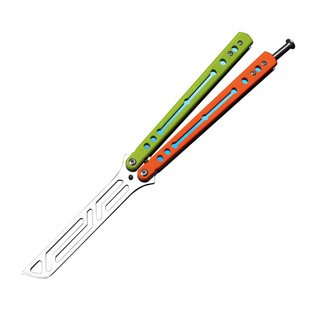 战鲨鹦鹉螺蝴蝶刀蝴蝶甩手刀梳子刀未开刃封蝴蝶折叠刀儿童玩具刀