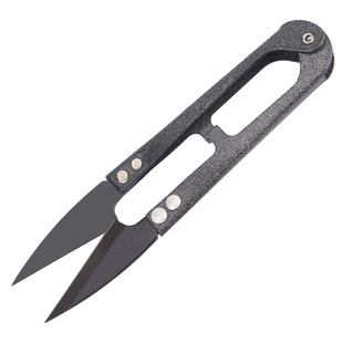 剪线头的小剪刀高碳钢家用缝纫弹簧u型绣花小纱剪小号纺织厂专用