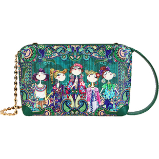 卡秀原创真皮手拿包2025新款牛皮链条女包斜挎迷你小包手腕手机包