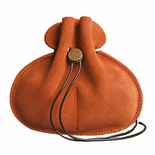 牛皮文玩袋子核桃收纳袋高档玉石首饰收纳袋盘珠玉手串收纳包真皮