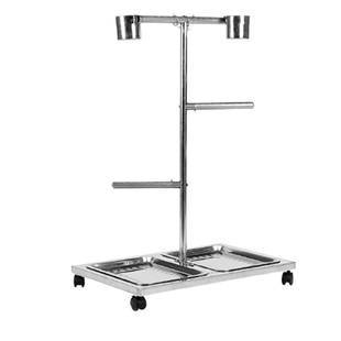 中大型鹦鹉鸟站架不锈钢落地架子金太阳灰鹦鹉活鸟训练鸟架站笼