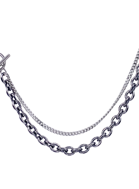 pdstyle复古做旧嘻哈男个短项链