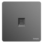 86型墙壁网线电脑插座网口单口千兆rj45网络模块面板信息宽带插口