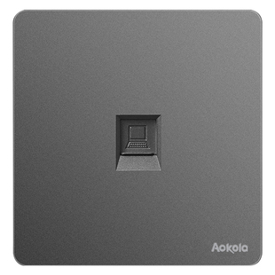 86型墙壁网线电脑插座网口单口千兆rj45网络模块面板信息宽带插口