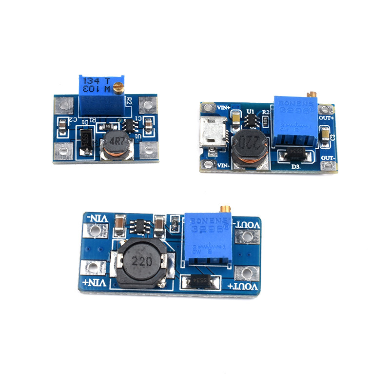 2a升压板DC-DC可调升压稳压电源模块mt3608输入2-24V升5/9/12/28V