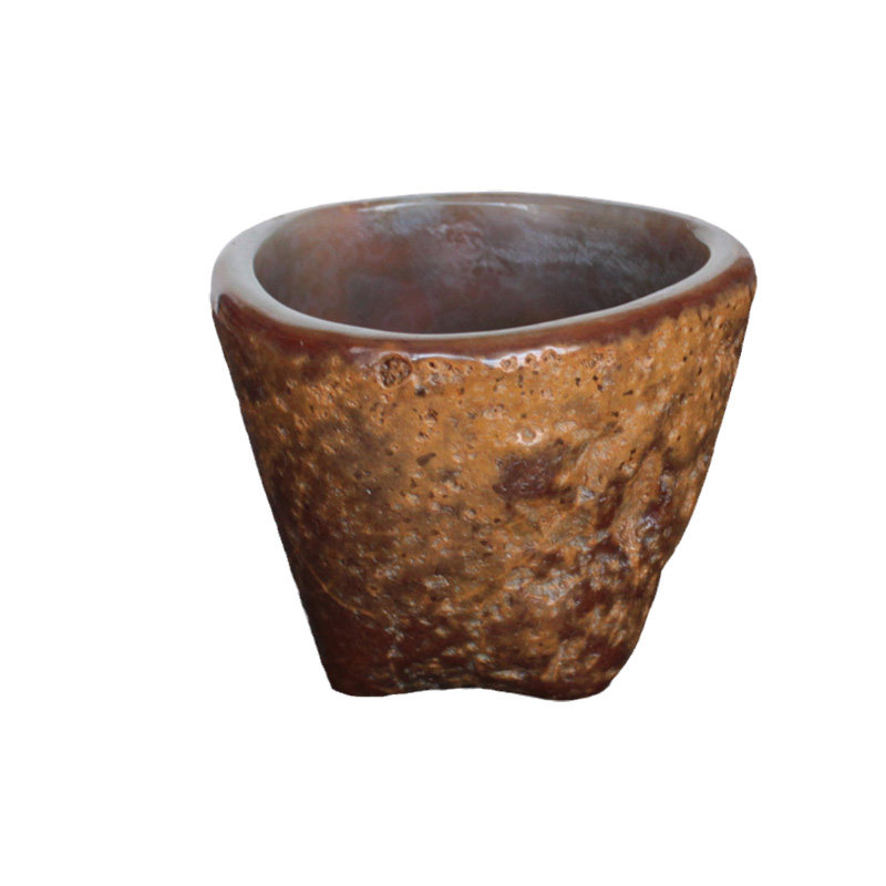 水玉冰魄天然玛瑙原石杯形古意玛瑙碗形水杯主人杯形玉髓酒杯实物