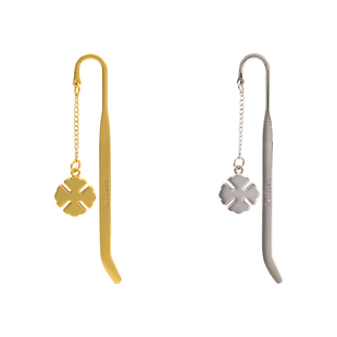 鲁本斯四面封胶水彩本用划边器四叶草金属柳叶刀金银裁纸刀拆信刀