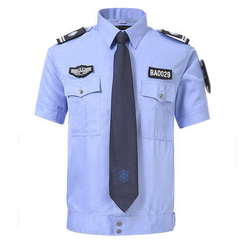 新式保安工作服夏装制服薄款短袖透气保安服装夏季物业衬衣套装