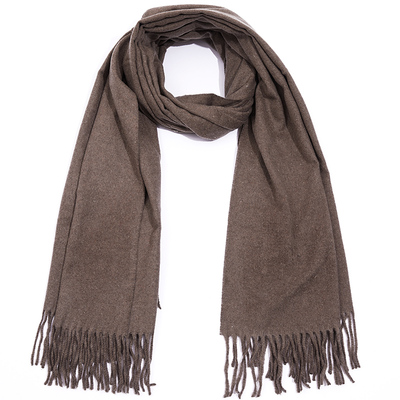 CEOKUE围巾冬季羊绒加厚红色