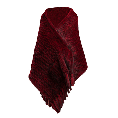 轻奢貂毛海宁裘皮编织婚礼披肩