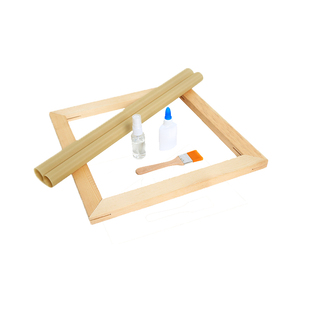 日本真丝熟绢布加厚桑蚕丝国画工笔画宋画小品初学入门练习创作仿古矾绢带绷绢画框白描行草小楷书法专用练习