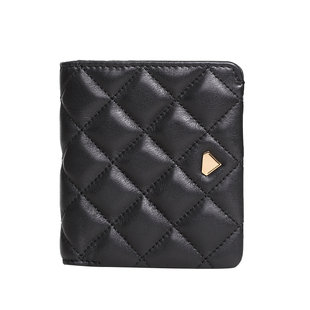 Apollinaris真皮钱包女短款折叠软牛皮百搭多功能零钱包卡包一体