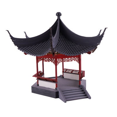 古建筑模型制作材料diy手工拼装榫卯结构凉亭子中式摆件木质国风