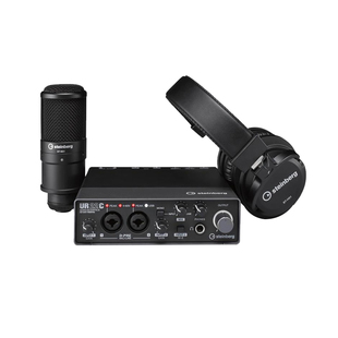 YAMAHA雅马哈UR22C 12B PACK配音唱歌直播录音设备外置声卡套装