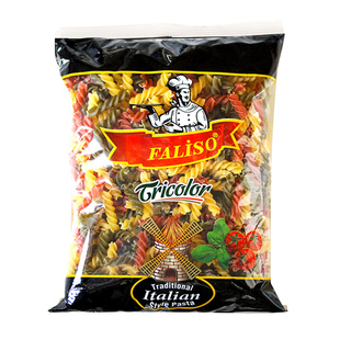 原装进口欧缇娜三色螺丝粉家用螺旋意面商用西餐牛排速食通心粉