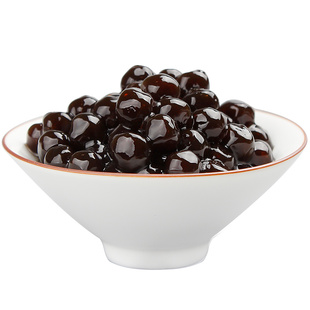广禧迷你黑珍珠粉圆1kg 0.4小颗粒珍珠饮品甜品波霸奶茶专用原料