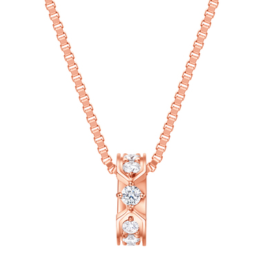 ENZO18K金镶钻石吊坠