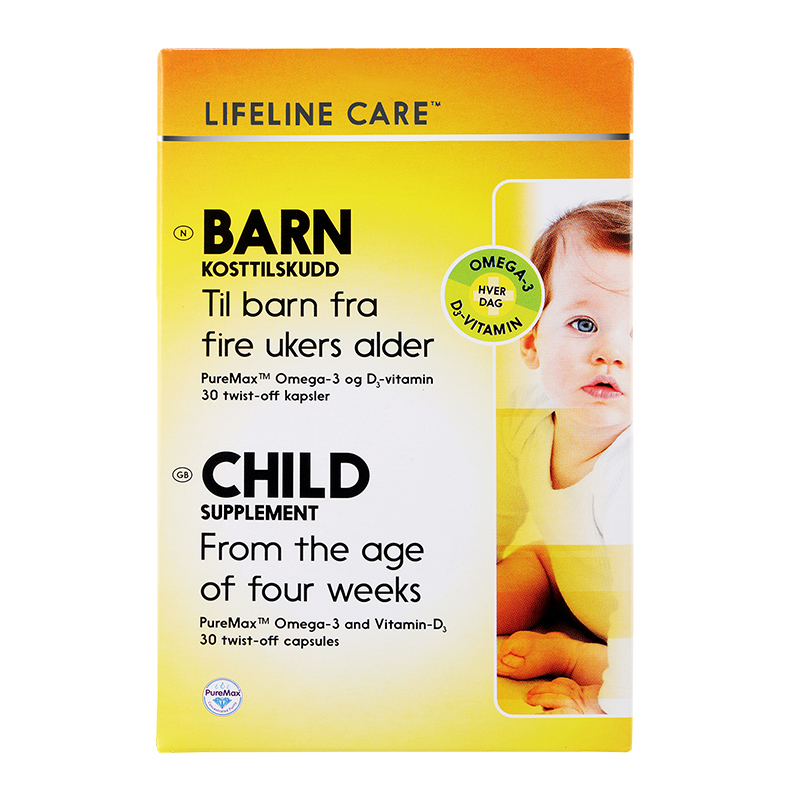 挪威小鱼Lifeline Care 婴幼儿鱼油dha胶囊儿童omega3维生素d3 N