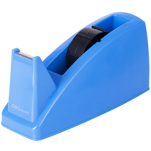 得力812胶带切割器大号胶带座坐胶纸架小胶布透明胶带机底打包用台式创意胶带台24mm胶条座撕文具胶带切割机