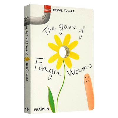 英文原版 The Game of Finger Worms 插画家赫威-托雷给孩子的艺术纸板书 Herve Tullet