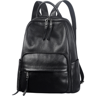 真皮女双肩包2026新款休闲时尚头层牛皮软皮大容量女式旅行女背包