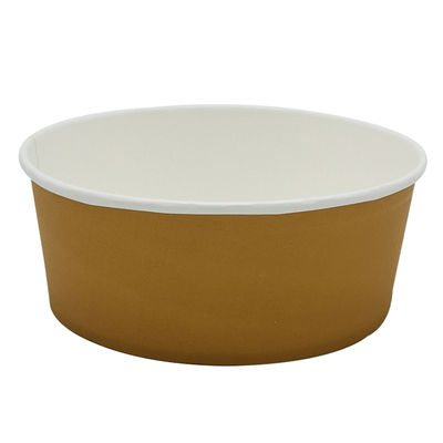 圆形牛皮纸碗一次性盒加厚