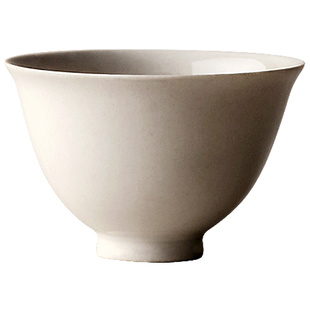 九土手工禅意草木灰釉陶瓷品茗杯日式闻香功夫茶具主人杯家用单个