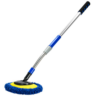 弯杆洗车拖把不伤车漆专用擦汽车用工具长柄可伸缩软毛刷车子神器