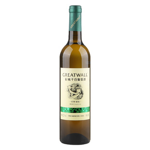 长城华夏经典绿标干白葡萄酒 国货红酒中粮昌黎产区瓶装750mL