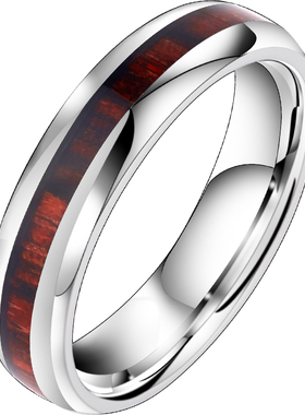 戒指男潮单身尾戒相思木