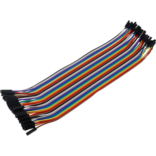 40P彩色杜邦彩虹排线电子延长线 公转母转母公对母对公20厘米杰铸