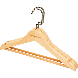 家用实木衣架宽肩无痕衣服皮草西服大衣加粗加厚挂衣架子木头衣挂